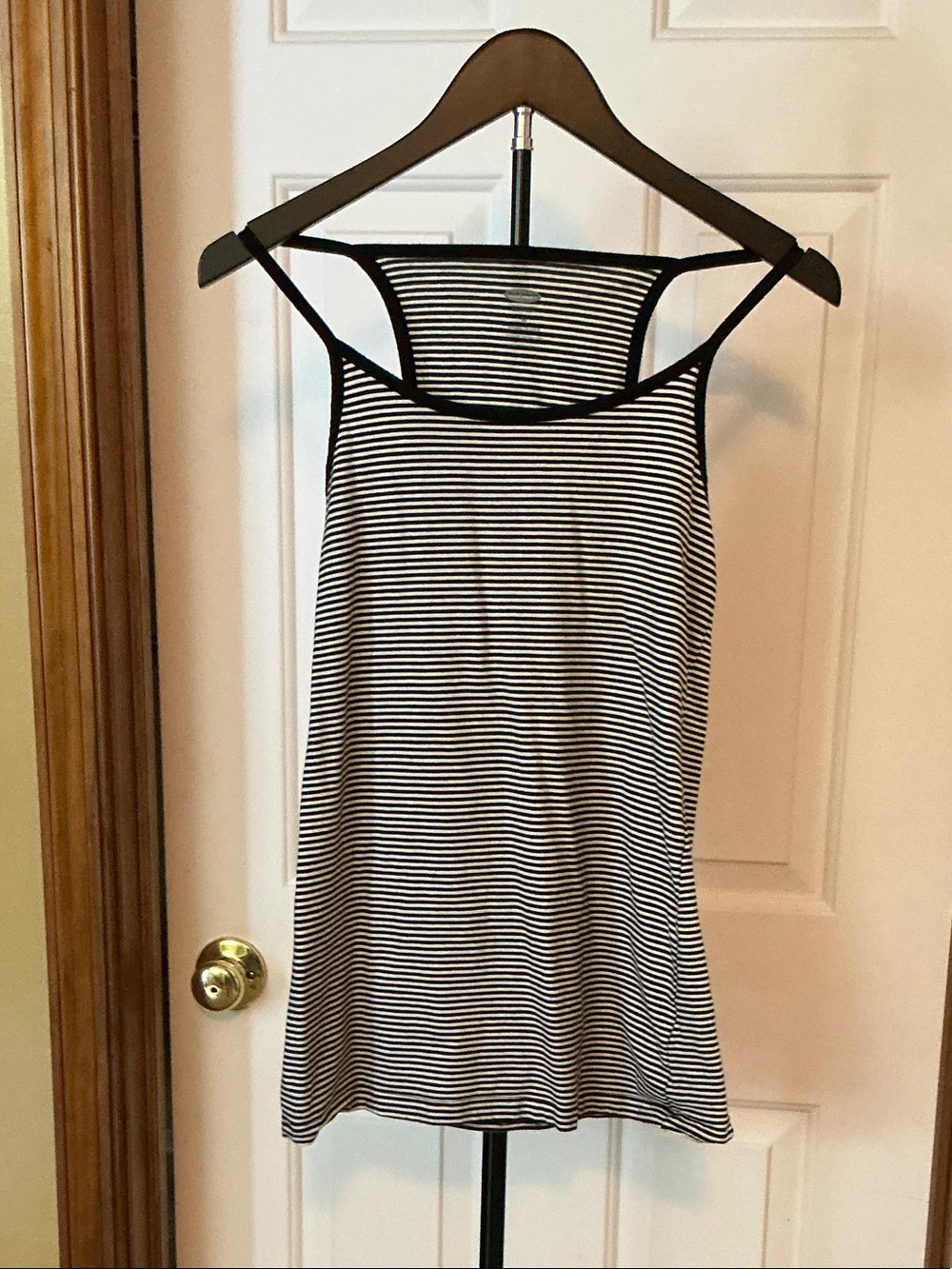 Old Navy Black and White Striped Camisole